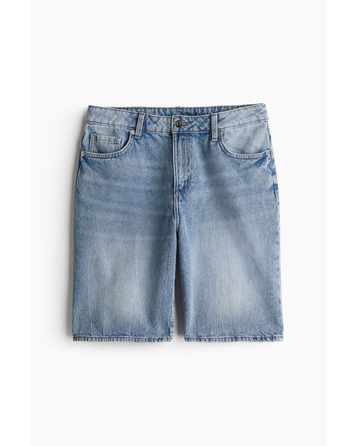 H&M Blue Low Denim Shorts
