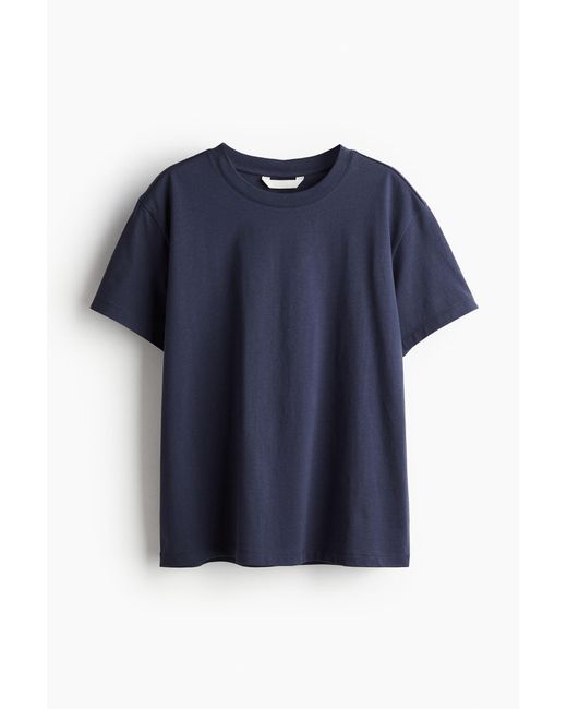 T-shirt en coton H&M en coloris Blue
