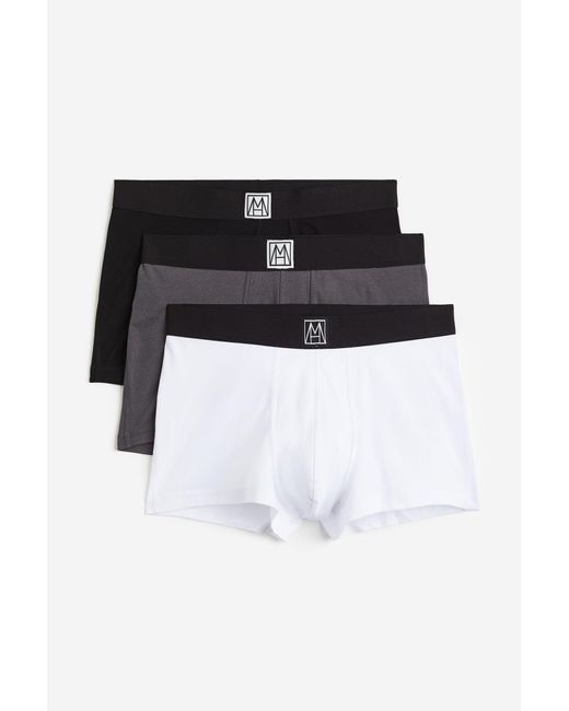 H&M Set Van 3 Xtra Lifetm Boxershorts in het Black voor heren