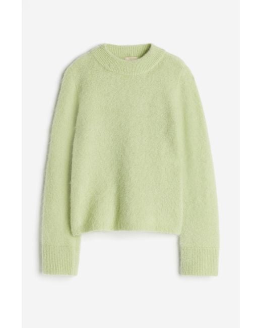 H&M Green Pullover aus Mohairmix