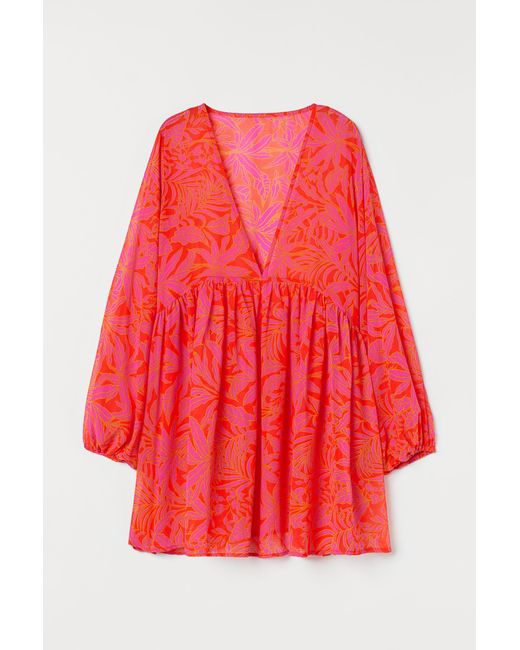 Robe de plage H&M en coloris Rouge | Lyst