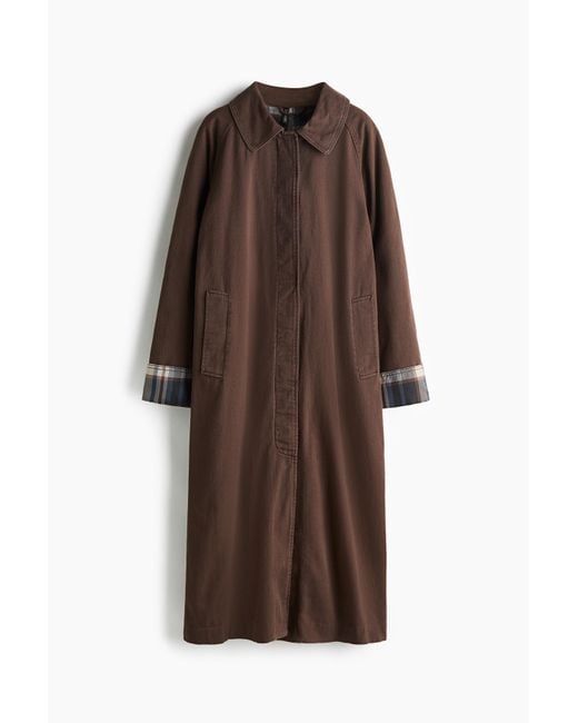 H&M Carcoat in het Brown