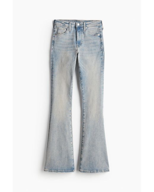 Flared Ultra High Jeans H&M en coloris Blue