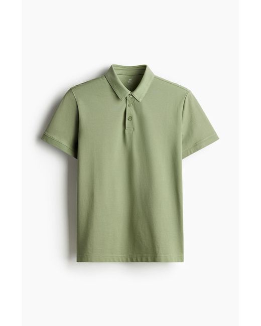Polo COOLMAX® Slim Fit H&M pour homme en coloris Green