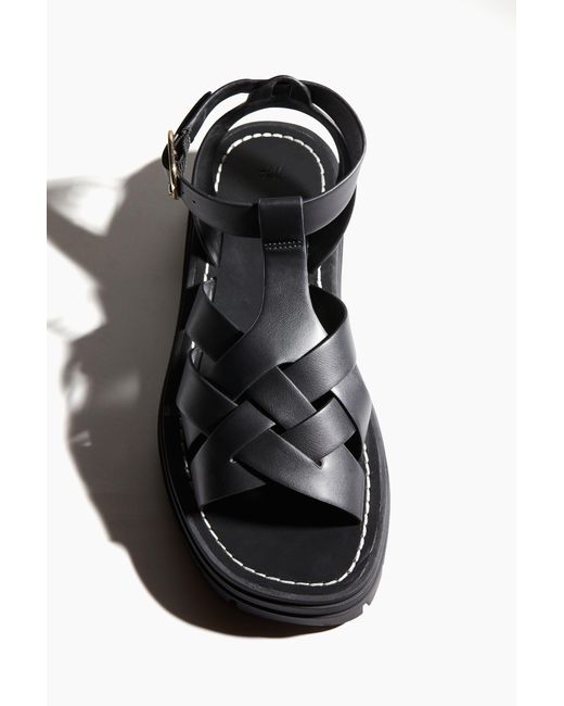Sandales à semelle épaisse H&M en coloris Black