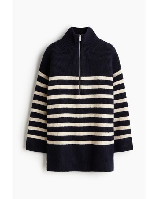 Mama Pull À Col Zippé Before & After H&M en coloris Blue