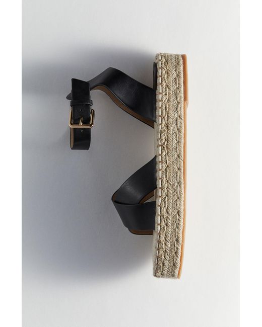 Sandales façon espadrilles H&M en coloris Black
