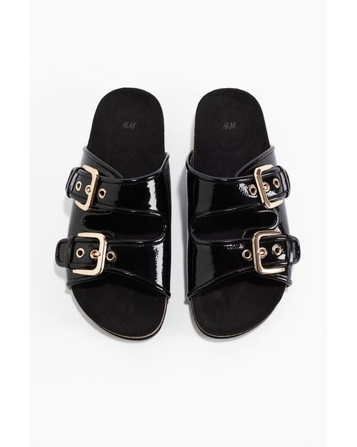 H&M Black Pantoletten