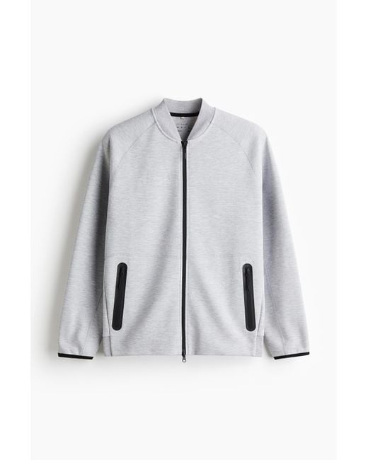 H&M Sport-Pilotenjacke mit DryMoveTM in Gray für Herren