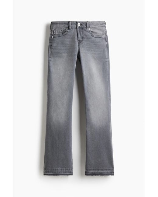 H&M Gray Flared Low Jeans