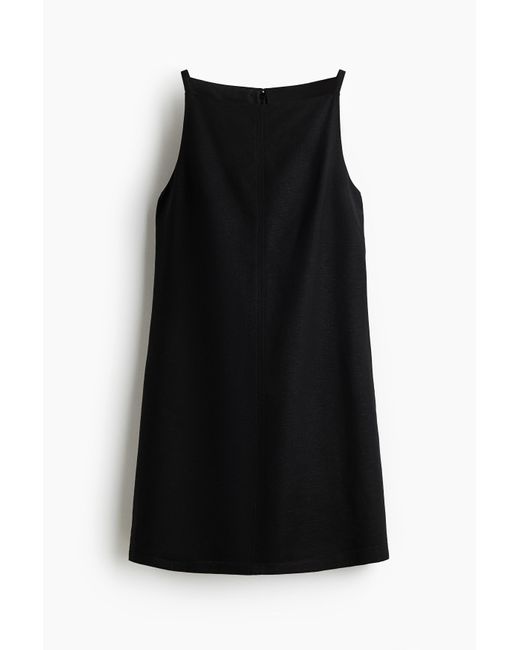 H&M Black Trägerkleid aus Leinenmix