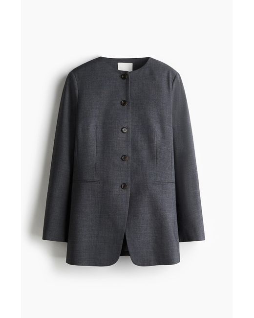 H&M Gray Longblazer