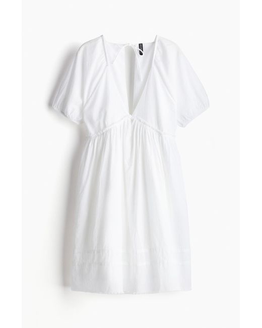 Robe sans fermeture à effet froissé H&M en coloris White