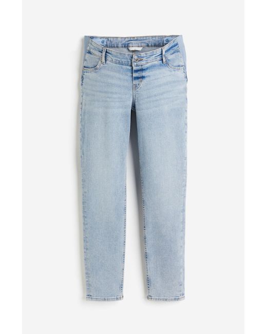 H&M Blue MAMA Slim Low Ankle Jeans