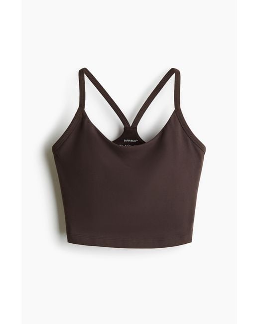 H&M Brown Yoga-BH mit SoftMoveTM Medium Support