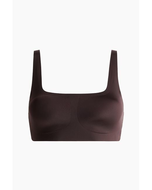 H&M Padded Soft-bh Van Microvezel in het Brown