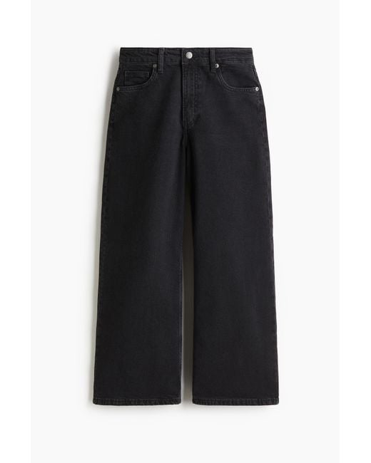 H&M Black Weite Jeans