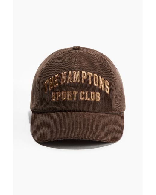 H&M Brown Cap aus Cord