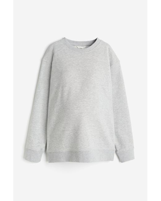 H&M Mama Oversized Sweater in het White