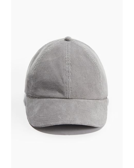 H&M Gray Cap aus Cord