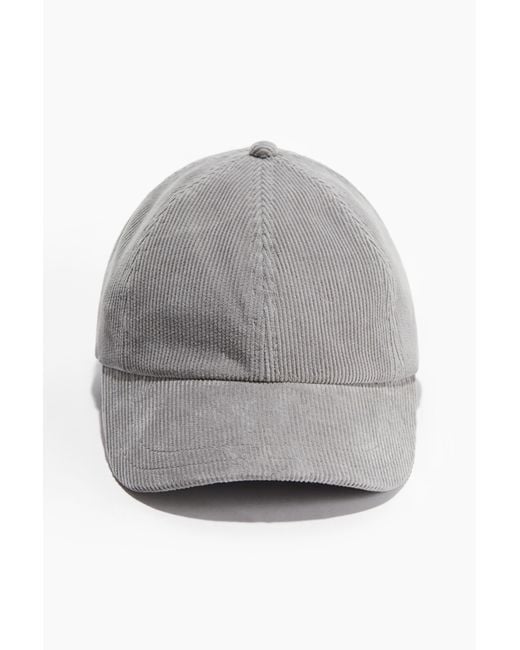 H&M Gray Cap aus Cord