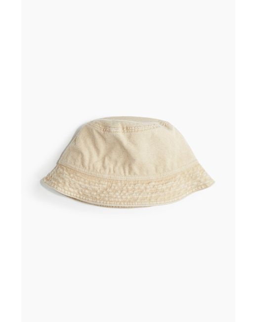H&M Bucket Hat aus Baumwolle in Natural für Herren