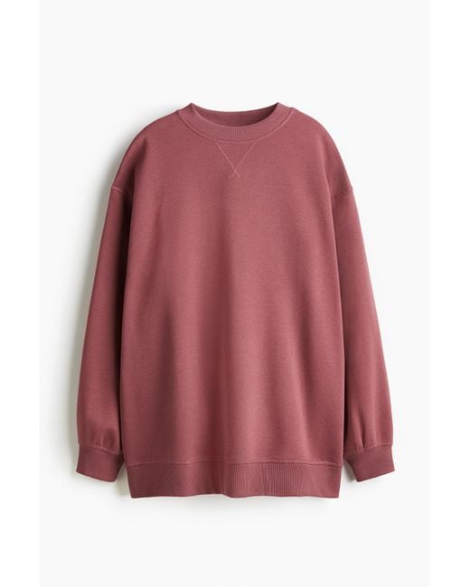 H&M Pink Oversized Sweatshirt