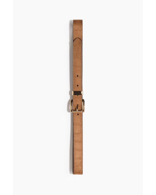H&M White Schmaler Gürtel
