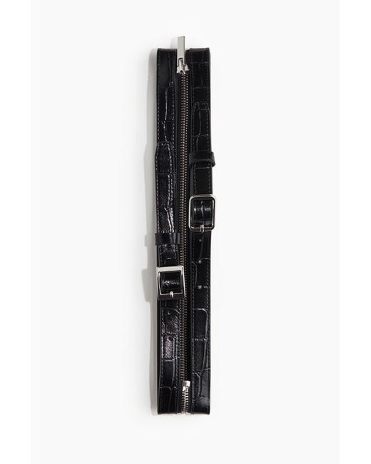 H&M Black Doppelgürtel
