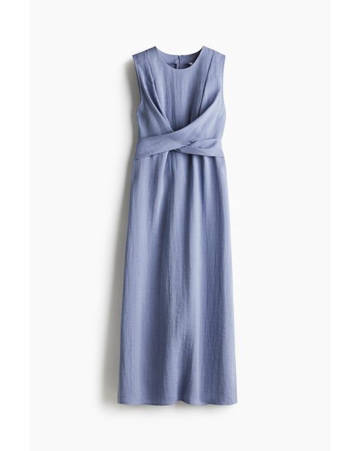 H&M Blue MAMA Stillkleid mit Bindebändern