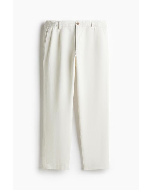 H&M Broek Van Lyocellmix in het White voor heren