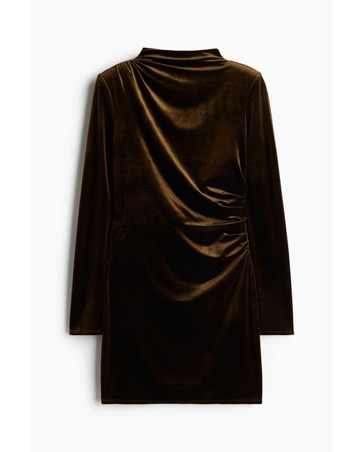 H&M Black Minikleid mit Schulterpolstern