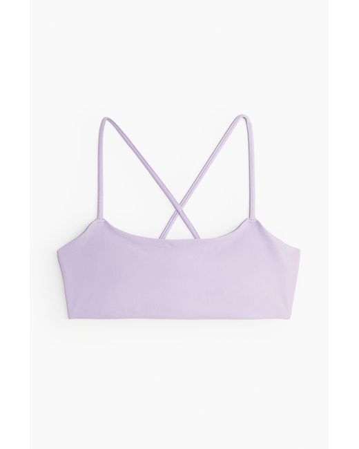 H&M Purple Bikinitop zum Binden