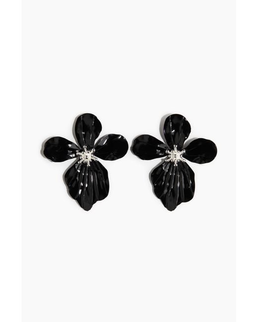 H&M Black Blüten-Ohrringe
