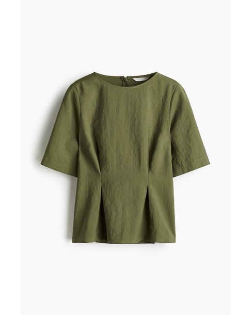 Blouse Cintrée H&M en coloris Green