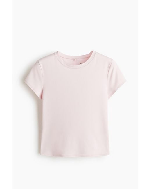 H&M Sporttop Met Drymovetm in het Pink