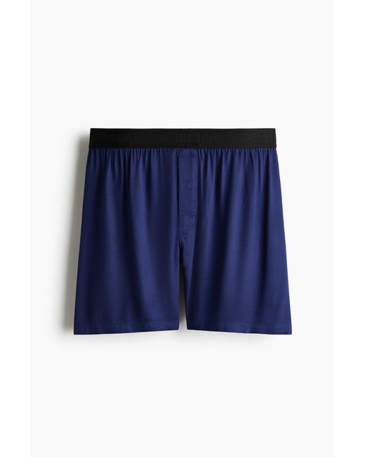 H&M Boxershorts aus Satin in Blue für Herren