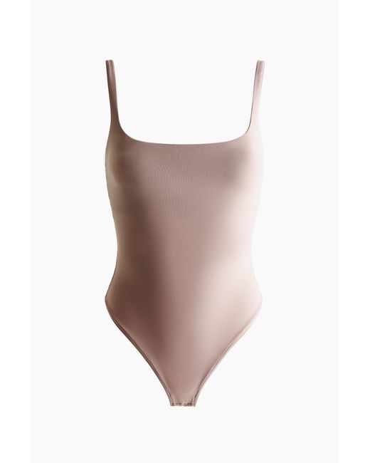 Body En Microfibre Avec Bonnets Paddés H&M en coloris Brown