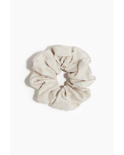 Chouchou En Lin Mélangé H&M en coloris White