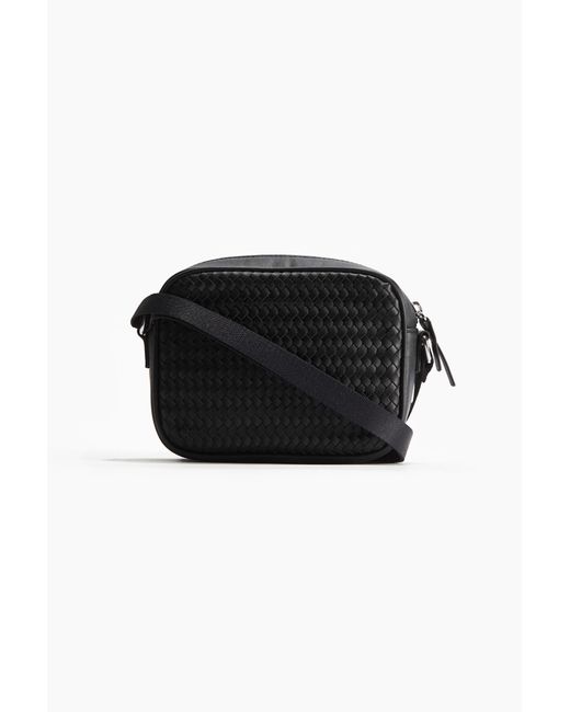 H&M Geflochtene Crossbody-Tasche in Black für Herren