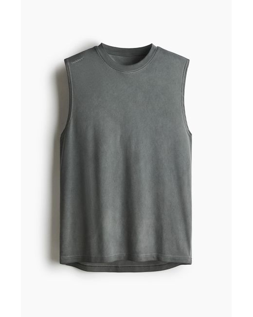 H&M Sport-Tanktop mit DryMoveTM in Regular Fit in Gray für Herren