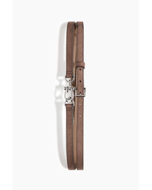 H&M White Doppelgürtel