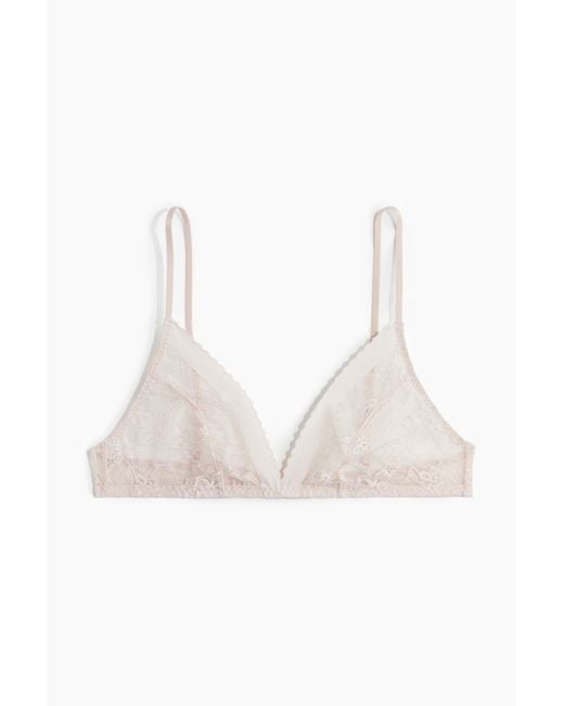 H&M White Soft-BH aus Spitze