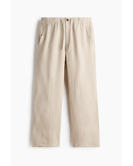 H&M Broek in het Natural voor heren
