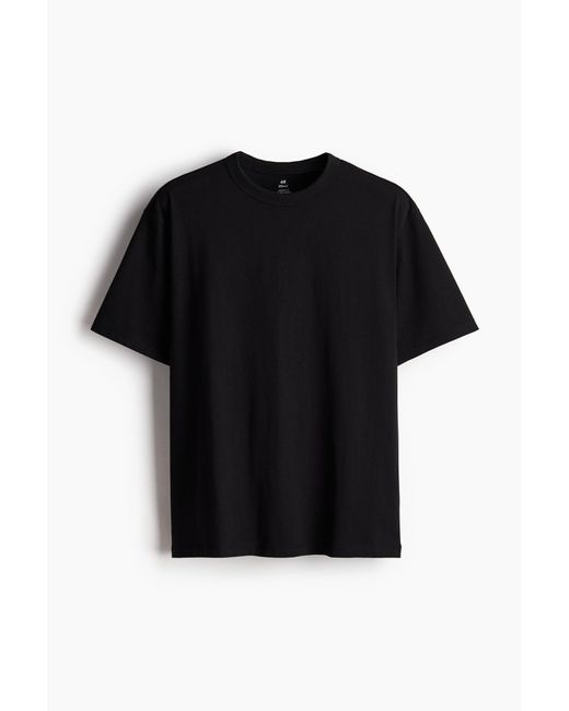 H&M COOLMAX® T-Shirt Loose Fit in Black für Herren