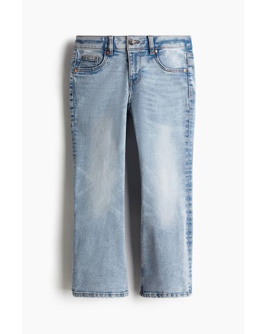 H&M Blue Flared Low Ankle Jeans