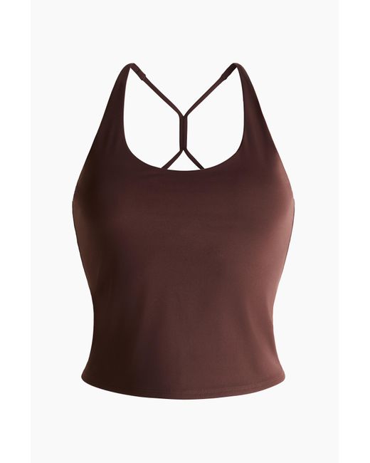 H&M Brown SculptMove Sport-Tanktop