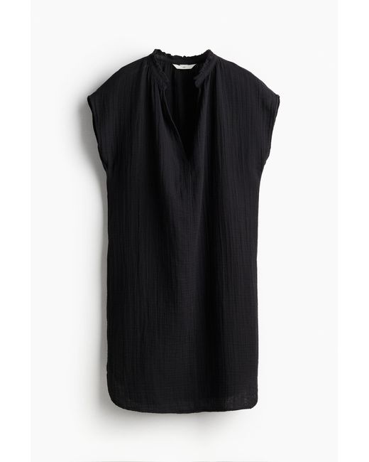 H&M Black Kleid aus Musselin