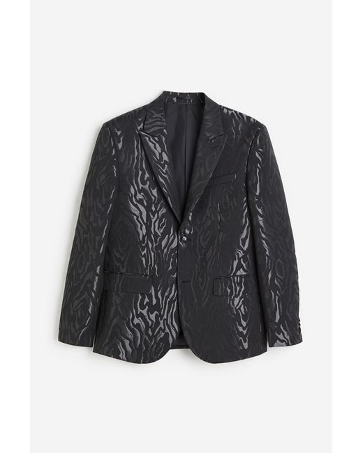 Veste Regular Fit en tissu jacquard H&M pour homme en coloris Noir | Lyst