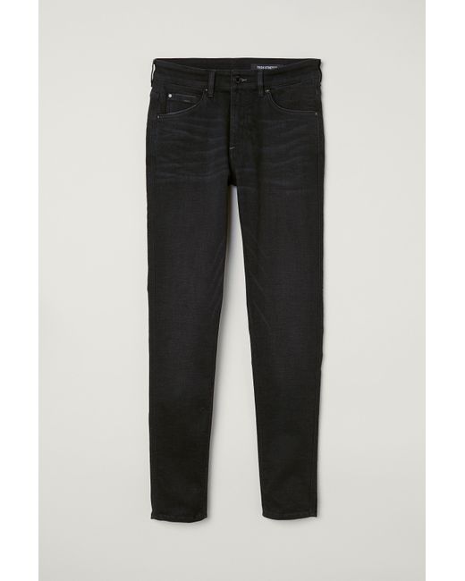 H&M Tech Stretch Skinny Jeans in Black for Men | Lyst